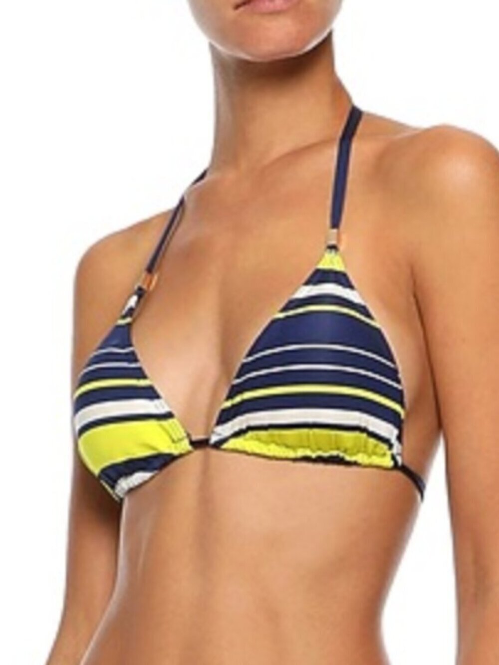 Tart Collections NWT Striped Bikini Top Triangle String